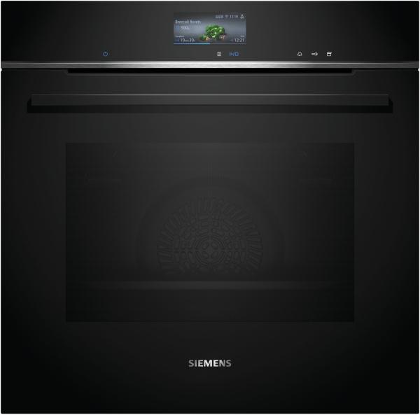 Siemens HR736G1B1 - iQ700, Einbau-Backofen mit Dampfunterstützung, Schwarz/Edelstahl, 60 x 60 cm